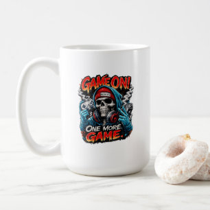 Tasse de café Game On Skull Gamer   Streetwear Gam