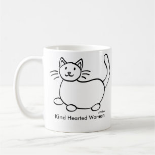 Tasse de café gauchère de femme Hearted aimable