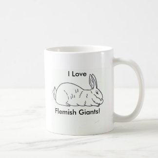 Tasse de café géante flamande de lapin - tasse