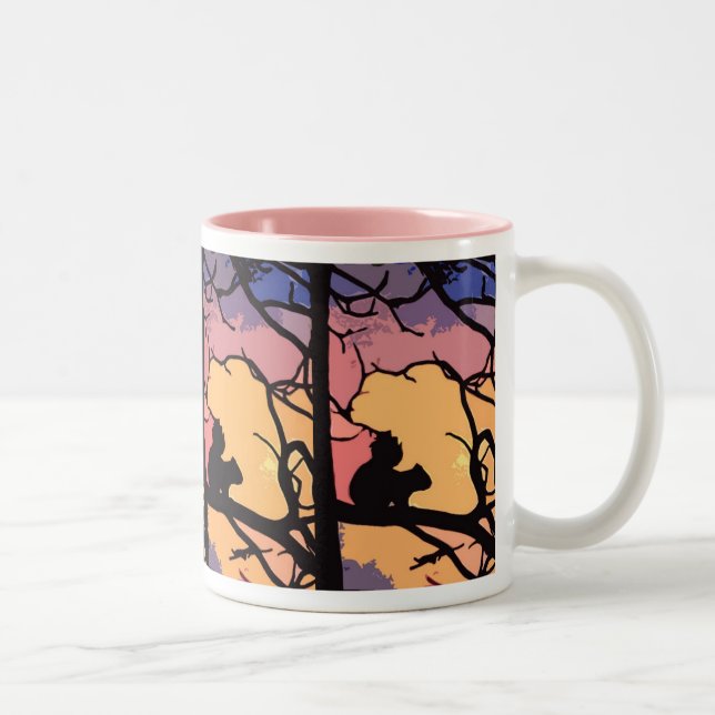 Tasse de café géniale d'écureuil (Droit)