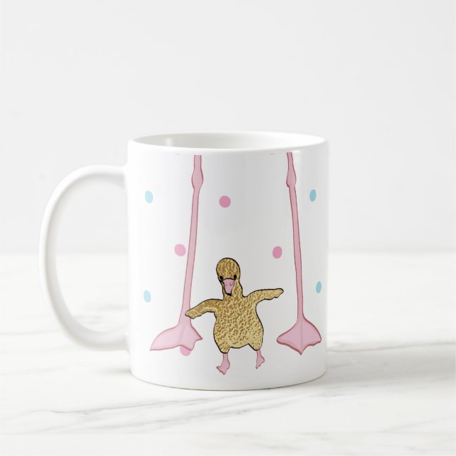 Tasse de café "Gold Flamant rose Mom & Baby" Sippy (Gauche)
