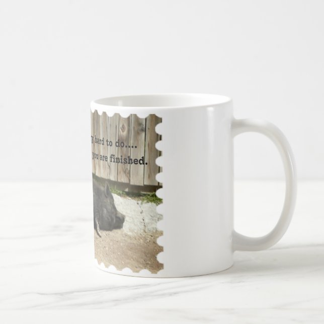 Tasse de café gonflée par pot drôle de porc (Droite)