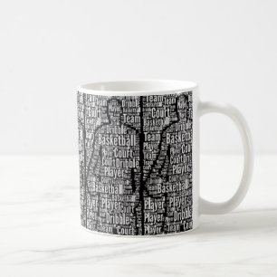 Tasse de café Graphique de sport de joueur de bask