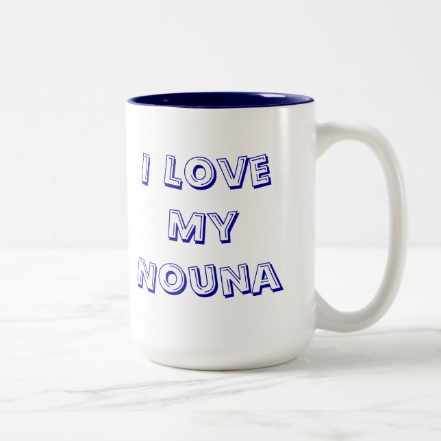 Tasse de café grecque de marraine de Nouna (Droit)