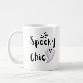 Tasse de café Halloween Fantôme Chic Automne Migno