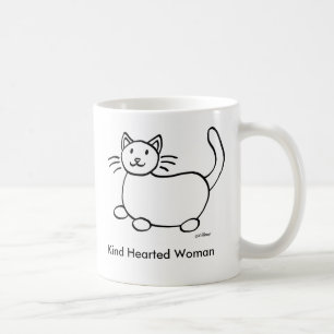 Tasse de café Hearted aimable de femme