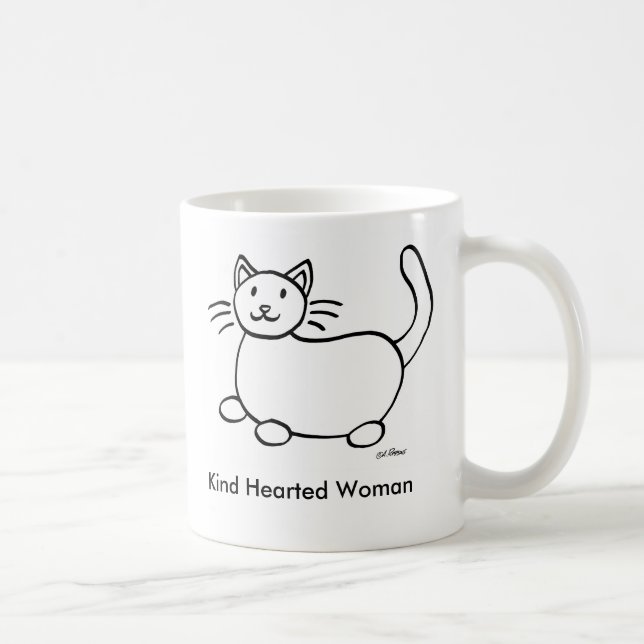 Tasse de café Hearted aimable de femme (Droite)