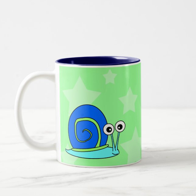 Tasse de café heureuse d'escargot (Gauche)