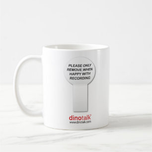 Tasse de café heureuse d'étiquette