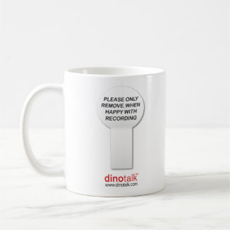 Tasse de café heureuse d'étiquette