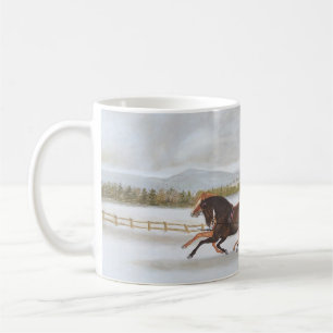 Tasse de café hippomobile de Sleigh