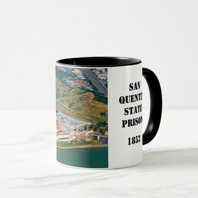 Tasse de café imagée de prison de San Quentin (Devant droit)