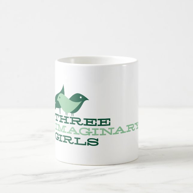 Tasse de café imaginaire de trois filles {oiseaux} (Centre)