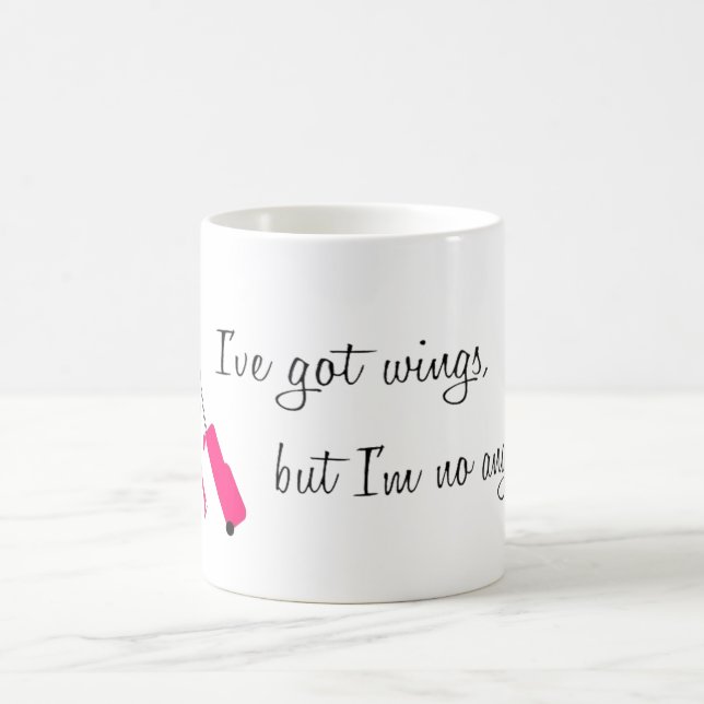 Tasse de café impertinente de steward (hôtesse de (Centre)