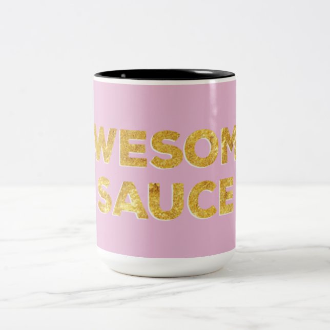 Tasse de café impressionnante de sauce (Centre)