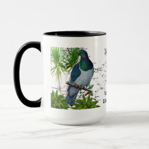 Tasse de café indigène d'oiseau de la Nouvelle
