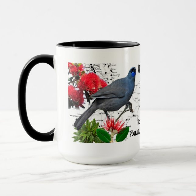 Tasse de café indigène d'oiseau de la Nouvelle (Gauche)