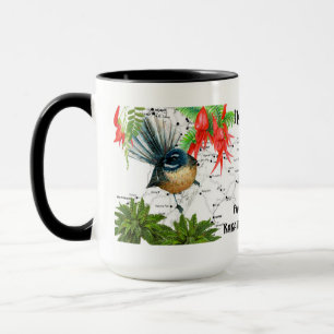 Tasse de café indigène d'oiseau de la Nouvelle