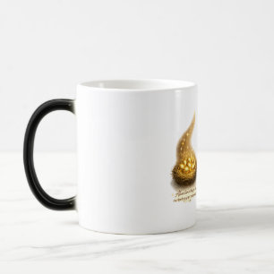 Tasse de café inspirante Nid d'oeufs dorés