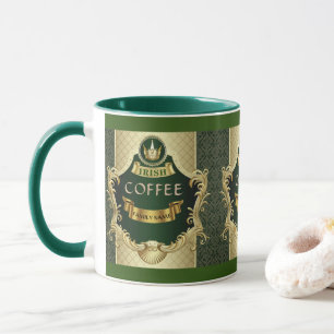 Tasse de café irlandais St, Mug personnalisé de Pa