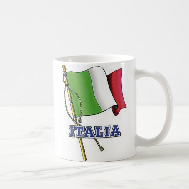 Tasse de café italienne de drapeau (Droite)