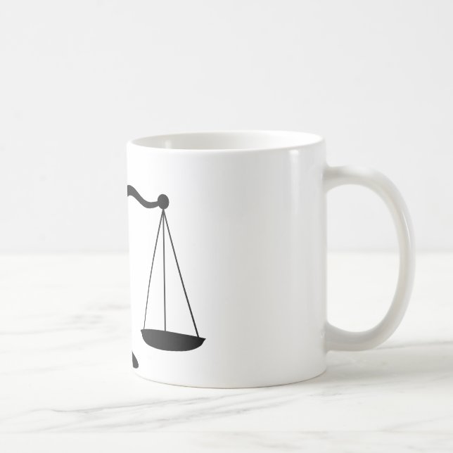 Tasse de café juridique d'échelles (Droite)