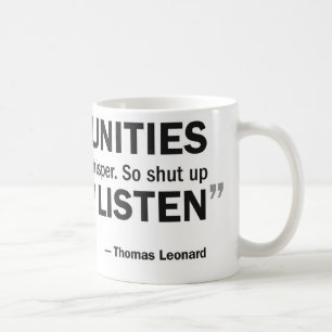 Tasse de café - les 'occasions ne frappent pas…