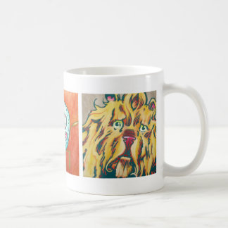 Tasse de café - lion, épouvantail, homme de bidon