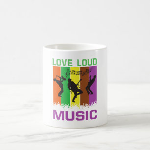 Tasse de café Love Loud Music