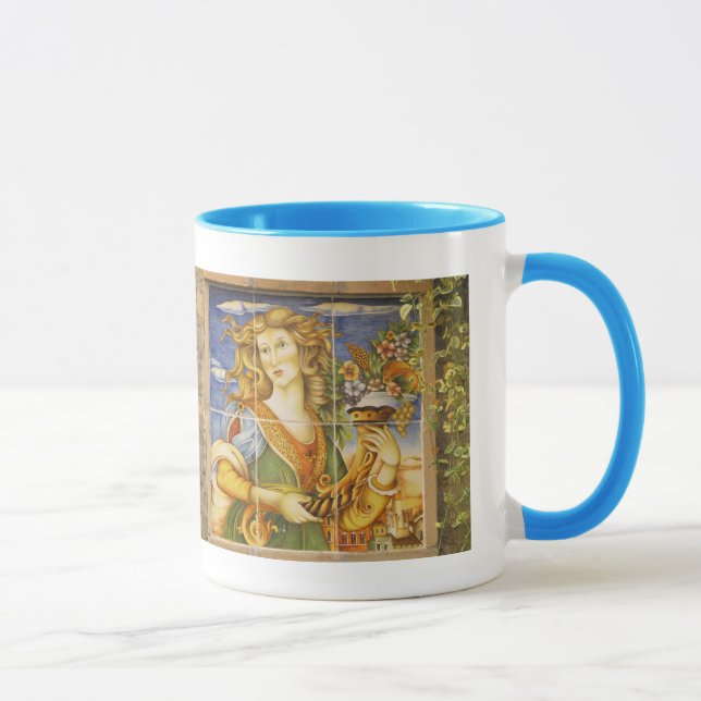 Tasse de café--Madame de tuile de Deruta (Droite)