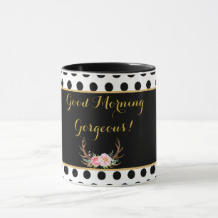 Tasse de café magnifique bonjour