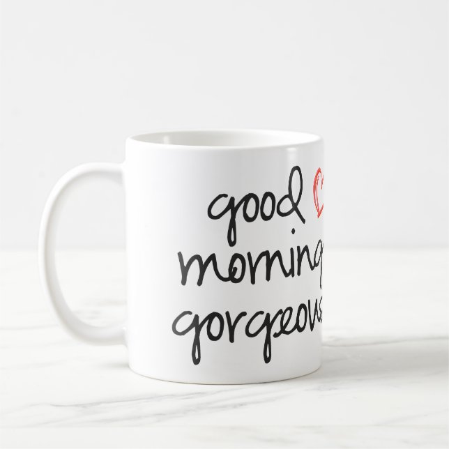 Tasse de café magnifique bonjour (Gauche)