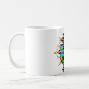 Tasse de café Masque Flamme Tropicale
