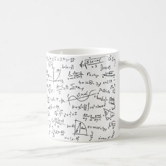 Tasse de café mathématique pour les amateurs de ma