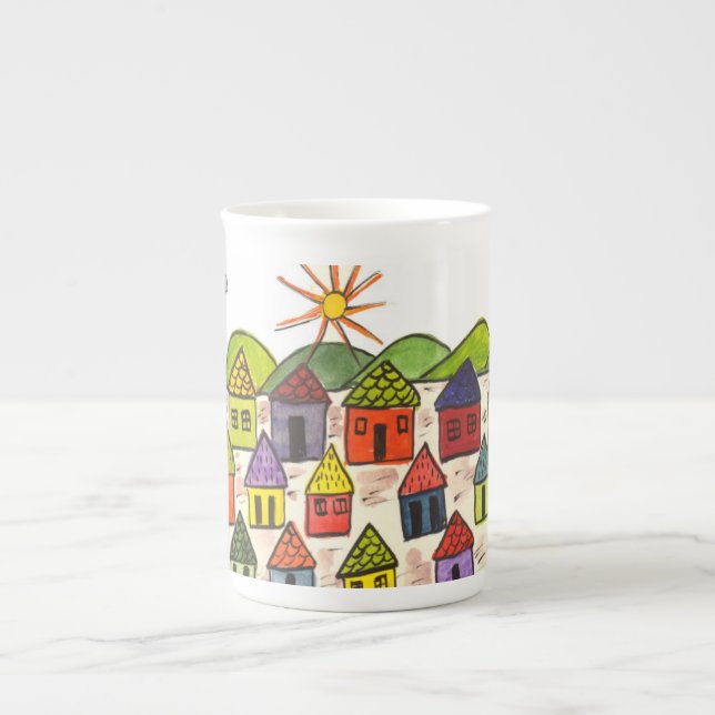 Tasse de café mexicaine de scène (Devant)