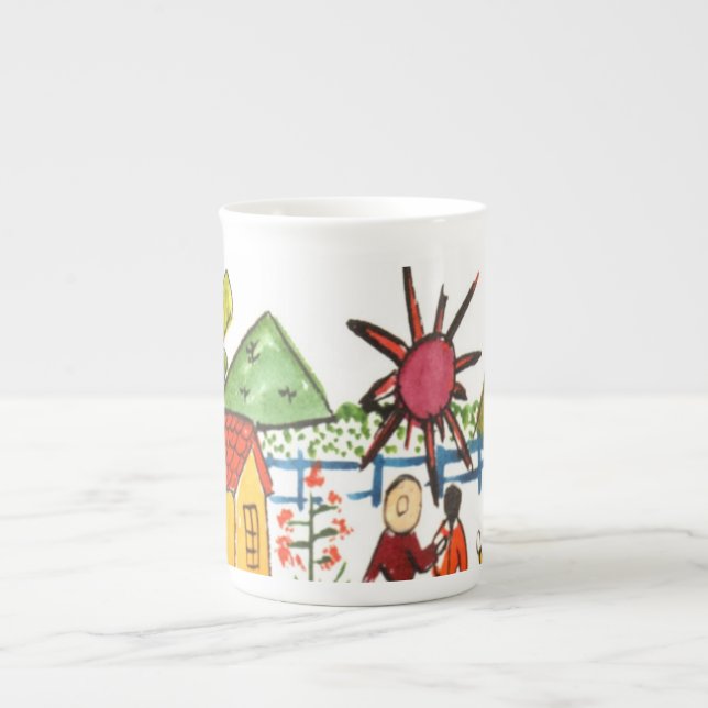 Tasse de café mexicaine de scène (Devant)