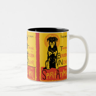 Tasse de café mignonne de chien de Beauceron