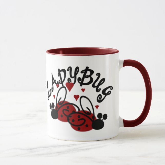 Tasse de café mignonne de coccinelle (Droite)