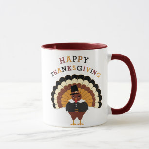 Tasse de café mignonne de dinde de Tom de bon