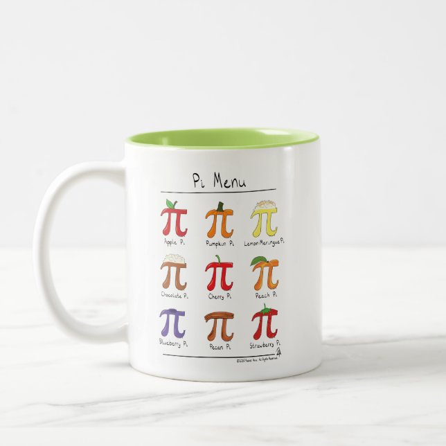Tasse de café mignonne de jour des maths pi de (Gauche)
