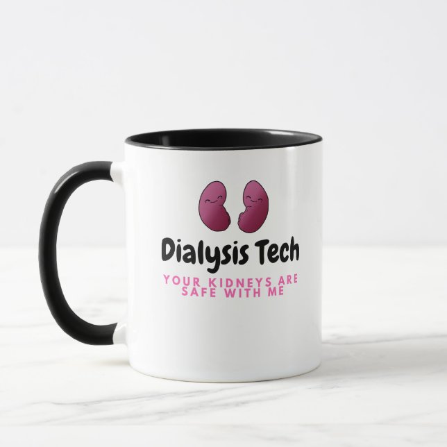Tasse de café mignonne de rein de technologie de (Gauche)