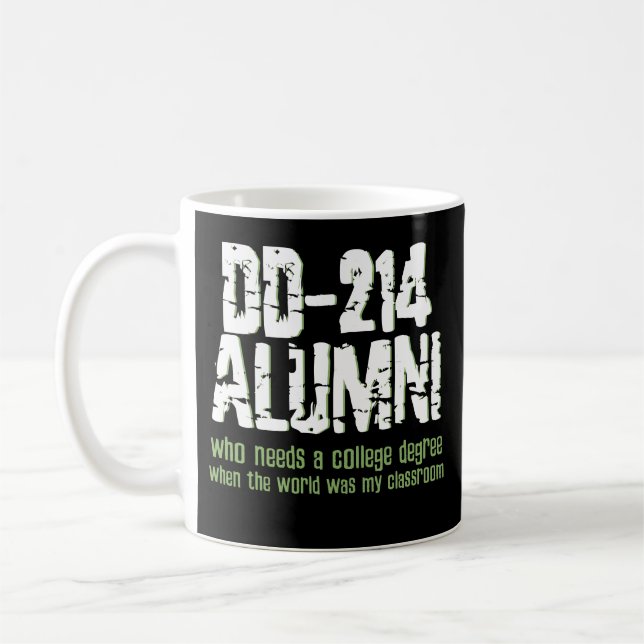Tasse de café militaire de vétéran des anciennes (Gauche)