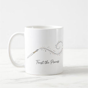 Tasse de café minimaliste « Croire en le processus