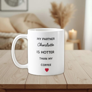 Tasse de café moderne personnalisée pour partenair