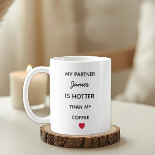 Tasse de café moderne personnalisée pour partenair