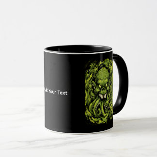 Tasse de café Monstre Tentacule Vert Flippant