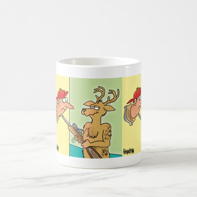 Tasse de café montée de bande dessinée de chef de (Centre)