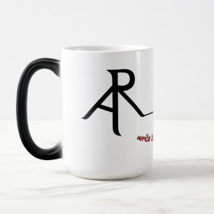 Tasse de café morphing de logo oblique de