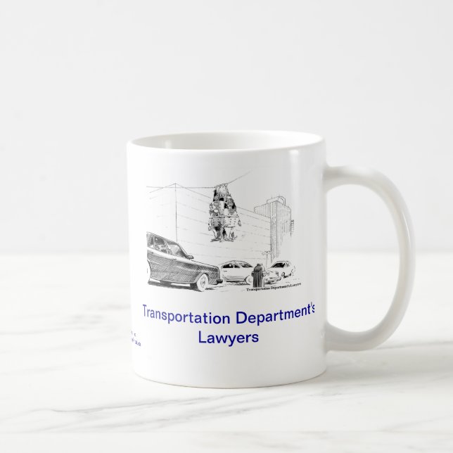 Tasse de café morte d'avocat de département de (Droite)