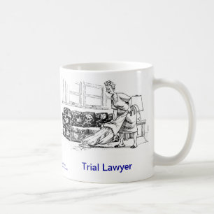 Tasse de café morte d'avocat plaidant de Lawyer